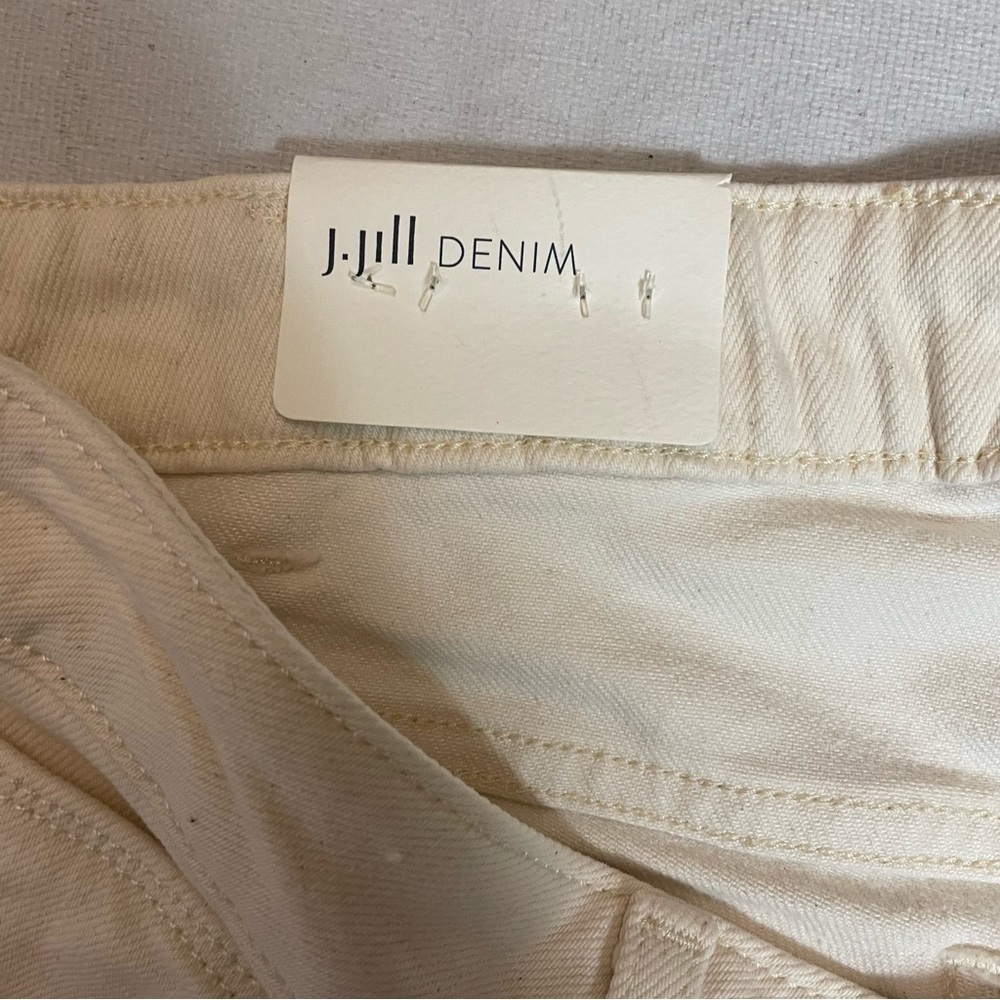 NWT New J.Jill Bootcut Mid Rise Ivory Jeans Size 16 - Picture 6 of 12